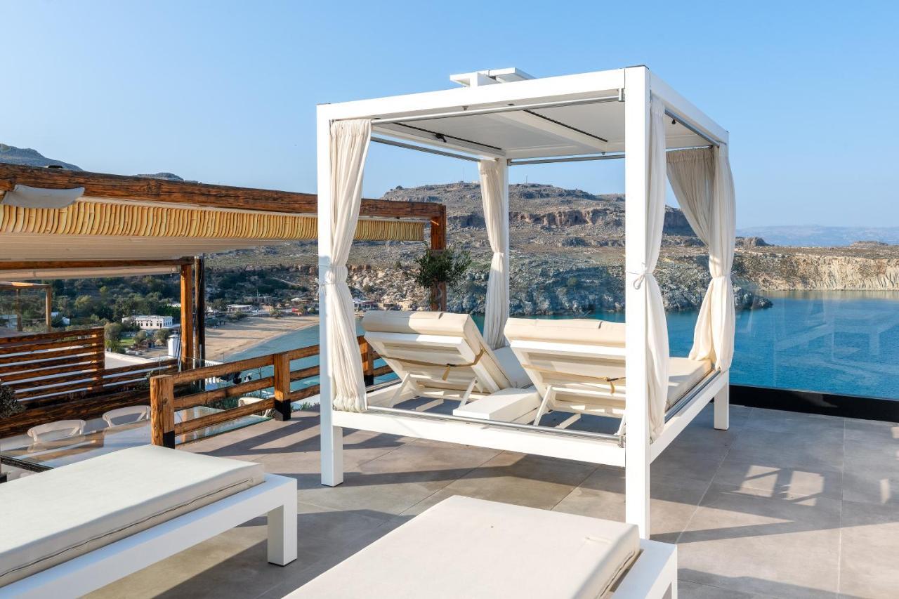 Lindos Shore Summer House With Jacuzzi And Sea View !!! Exterior foto